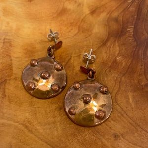 Copper earrings